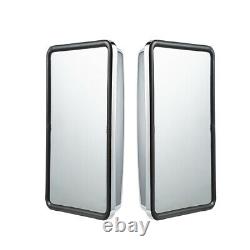 2Pcs Chrome Door Wing Mirror Glass Heads For Toyota Landcruiser 70 75 78 Series