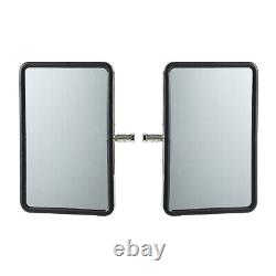 2Pcs Chrome Door Wing Mirror Glass Heads For Toyota Landcruiser 70 75 78 Series