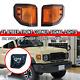 2x AMBER Front Corner Signal Light Lamps For Toyota Land Cruiser 70 Series 2024+