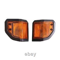 2x AMBER Front Corner Signal Light Lamps For Toyota Land Cruiser 70 Series 2024+