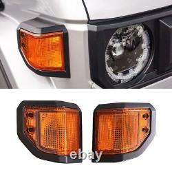 2x AMBER Front Corner Signal Light Lamps For Toyota Land Cruiser 70 Series 2024+