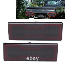 2x Smoked LED Rear Tail Light Lamp For Toyota Landcruiser 70 75 78 79 Series NEW