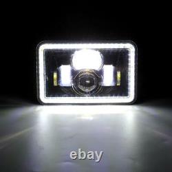 4x6 LED Headlight With Angle Eyes For FJ80 FZJ80 Toyota Landcruiser 60 80 series