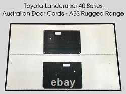 Black ABS Waterproof Door Cards Fits Toyota Landcruiser FJ40 FJ45 x2