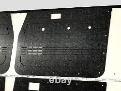 Black ABS Waterproof Full Kit Door Cards Fits Toyota Landcruiser FJ60 Series x7