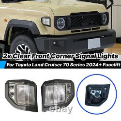 Clear Front Corner Signal Lamp For Toyota Land Cruiser 70 Series 2024+ Facelift