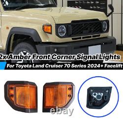 For Toyota Land Cruiser 70 Series 2024+ AMBER Front Corner Signal Parking Light