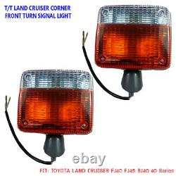 For Toyota Landcruiser 40series Fj45 Fj40 Hj45 Front Signal Light Indicator Pair