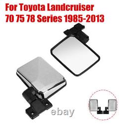 For Toyota Landcruiser 70 75 78 Series 1985-2013 Chrome Door Mirror LH+RH Side