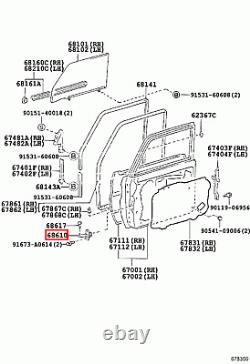 Genuine LandCruiser 79 78 76 75 70 Series Front Door Check Arm Stop Strap x2