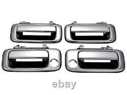 Genuine TOYOTA Land Cruiser 80 Series Chrome Outer Door Handle Front Rear 4 Set