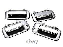 Genuine TOYOTA Land Cruiser 80 Series Chrome Outer Door Handle Front Rear 4 Set