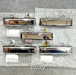 Genuine Toyota 70 Series Land Cruiser Chrome Plated Outer Door Handle Set 5 Pcs