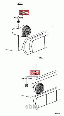 Genuine Toyota LandCruiser 40 45 Series FJ BJ Rear RH LH Bumper Reflector Set