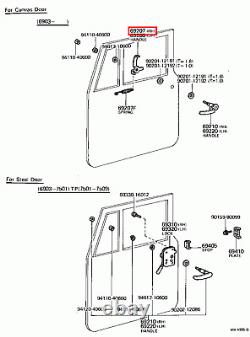 Genuine Toyota LandCruiser 45 40 Series FJ BJ Front Right RH Inner Door Handle