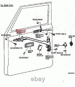 Genuine Toyota LandCruiser 47 45 Series HJ Front Right RH Inner Door Handle