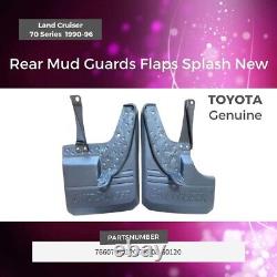Genuine Toyota Land Cruiser 70 Series 1990-96 Rear Mud Guards Flaps Splash New