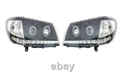 HEADLIGHT HEAD LAMP (LED BLACK) for TOYOTA LANDCRUISER 100 series 2005-2007 PAIR