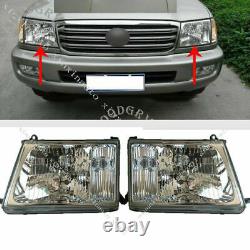 Headlights Head lamp Halogen LH+RH For Toyota Land cruiser 100 Series 1998-2005