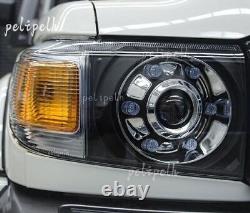 LED DRL & Dual Beam Head Lights For Toyota Land Cruiser 70 Series LC76 LC78 LC79