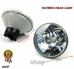 NEW Set RAYBRIG Blue Round Headlight Lamp For Land Cruiser 20 40 60 70 Series