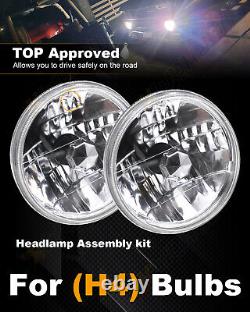 Pair 7inch LED Headlight DRL For Toyota Landcruiser HZJ75 60 70 73 78 79 Series