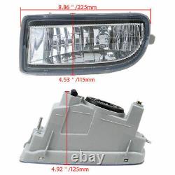 Pair Front Bumper Fog Light Lamp Body Fit For Land Cruiser 100 Series 1998-2007