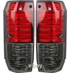 Red & Smoke Rear LED Tail Lights Fits Toyota Land Cruiser 1990-2023 76 77 Series