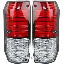 Red & White Rear LED Tail Lights Fits Toyota Land Cruiser 1990-2023 76 77 Series