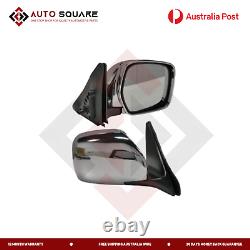 Right Side Chrome Electric Door Mirror For Toyota Landcruiser 100 Series 98-07