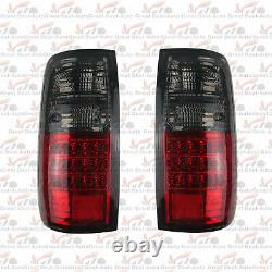 Smoked LED Tail Lights LH+RH For Toyota Landcruiser'90-'97 80 Series NEW Rear