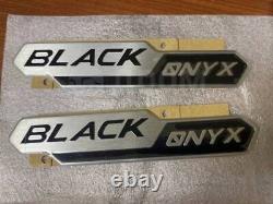 TOYOTA Genuine BLACK ONIX Side Emblem Badge Land Cruiser 150 Series GUN125