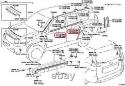 TOYOTA Genuine LAND CRUISER PRADO 150 Series 2010-20 Door Belt Molding 4 Set New