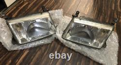 TOYOTA Genuine Land Cruiser 100 Series Headlight Lamp LH RH Set Used From Japan