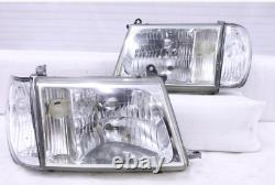 TOYOTA's Genuine Land Cruiser 100 Series Headlight Lamp LH RH Set Used