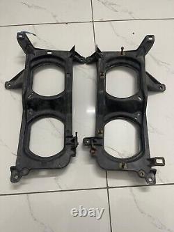 Toyota 80 Series Land Cruiser 4 Quad Headlight Housings Pair LH + RH Genuine