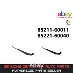 Toyota Genuine Land Cruiser 80 series wiper arm Front Left & Right Pair Set OEM