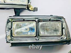 Toyota Land Cruiser 80 Series Quad Twin Headlights Set LH+RH Bolt on Swap FJ80