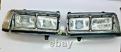 Toyota Land Cruiser 80 Series Quad Twin Headlights Set LH+RH Bolt on Swap FJ80