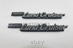 Toyota Land Cruiser FJ40 BJ40 40 Series OEM Genuine Emblem Plate SET 1969-1986